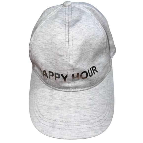 NWT ‘Happy Hour’ Light Heather Grey Silver August Hat Company Ball Cap - Picture 1 of 10